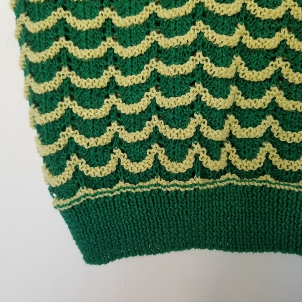 Zara Green knit crop top - Picture 5 of 8